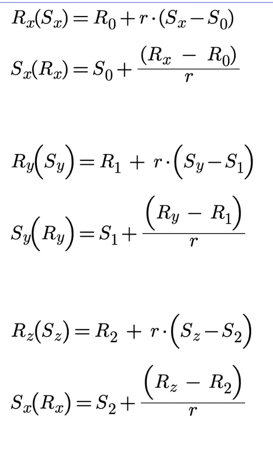 Intermediate Equations 用于转换带字母下标时间点的方程