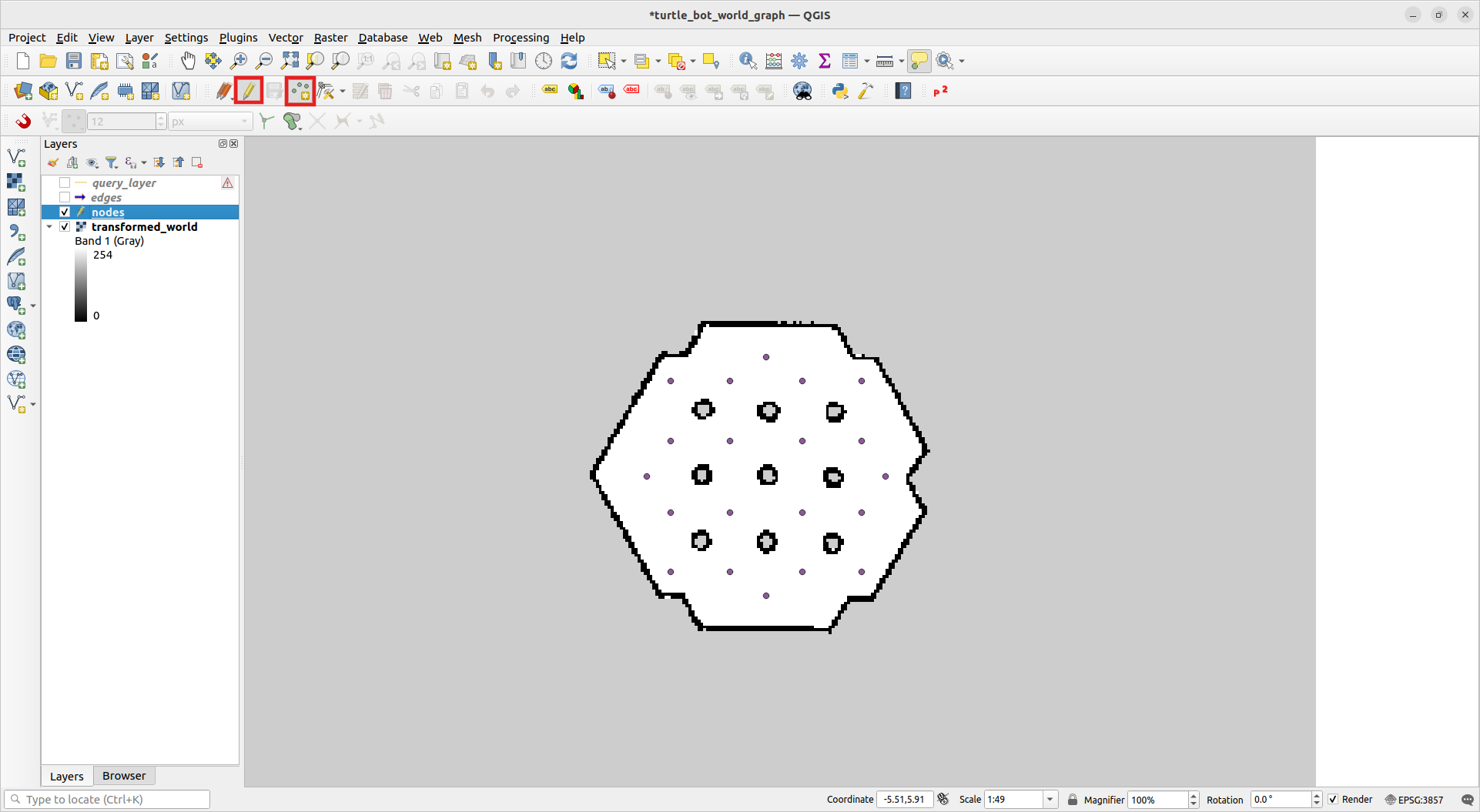 nodes