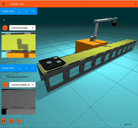 使用 Simulation Interfaces 的传送带测试装置简单演示